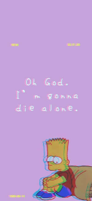 Trist Bart Simpson Telefon — Motorola Edge 60 Neo Bakgrunner