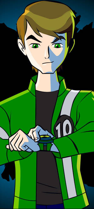 Ben 10 Omnitrix Ser Ned — Pixel 9 Bakgrunner