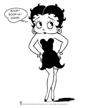 Bakgrunnsbilde av Betty Boop tegneseriekunst — Galaxy Z Fold Bakgrunner