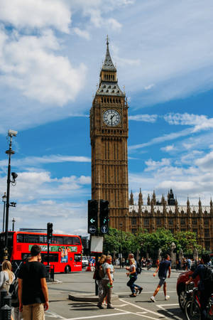 Big Ben og Fotgjengere — Huawei MatePad 11.5 S (2025) Bakgrunner