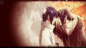 1191x670 Sasuke x Itachi-bakgrunn