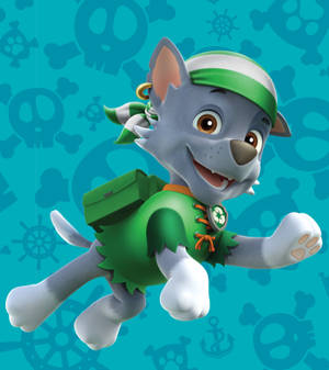 Paw Patrol Pirat Rocky bakgrunnsbilde — Vivo X Fold3 Pro Bakgrunner