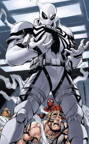 Bildetekst: Flash Thompson – Alltid i aksjon! — High Contrast Bakgrunner