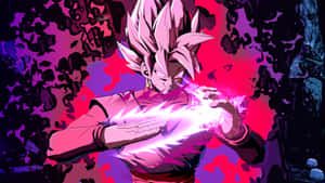Bildetekst: Intenst Goku Black som lader opp i kamp
