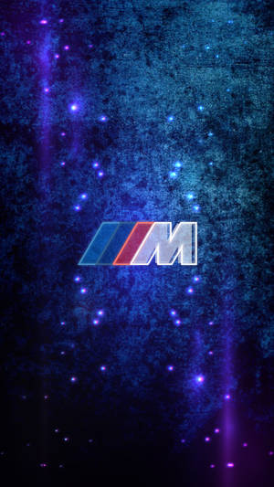 Blå lilla gnister BMW M-logo — Bmw Bakgrunner