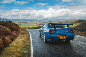 Kjøretøy Nissan Skyline R34 Nissan HD-bakgrunn | Bakgrunnsbilde