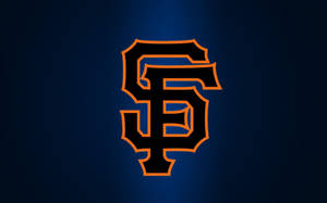 Blå svart San Francisco Giants-logo — Mørkeblå estetisk GIF Bakgrunner