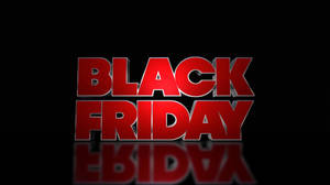 Black Friday rød plakatbakgrunn — True Black Bakgrunner