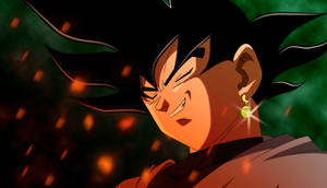 Black Goku smiler — Svart goku Bakgrunner