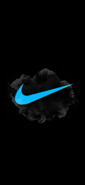 Blue Nike Logo — iPhone 16 Pro Max Bakgrunner