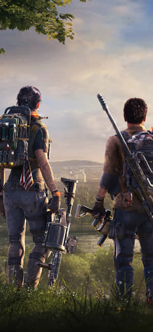 Iphone Xs Max The Division Bakgrunn — Galaxy A08 Bakgrunner