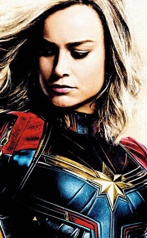 Brie Larson Captain Marvel iPhone — Galaxy Tab Active5 Pro Bakgrunner