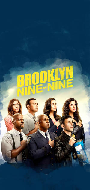 Brooklyn Nine Nine Blå Fan Art bakgrunnsbilde.
