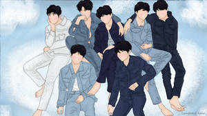 BTS 2020 Animasjonskunst — Bts estetisk Bakgrunner