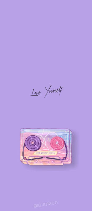 BTS Estetisk Love Yourself Kassetbånd — Bts estetisk Bakgrunner