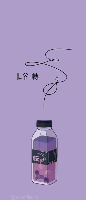 BTS Estetisk Love Yourself Lilla — Galaxy Z Flip Bakgrunner