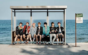 BTS gruppebilde YNWA bakgrunnsbilde — Bts gruppebilde GIF Bakgrunner