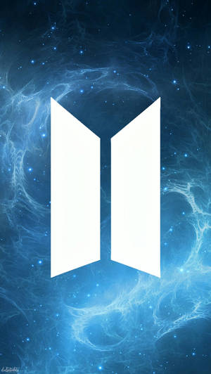 BTS-logo i blå bakgrunn — Bts-logo-GIF Bakgrunner