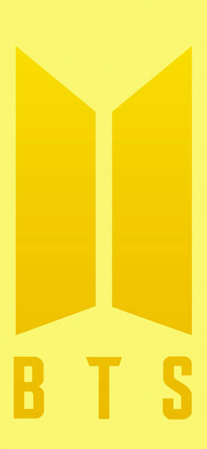 BTS-logo i gult bakgrunnsbilde — Bts-logo-GIF Bakgrunner