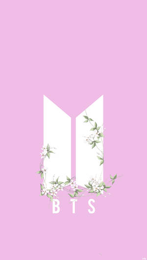 BTS minimalistisk logobakgrunn — Bts-logo-GIF Bakgrunner