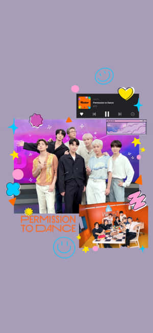 BTS Permission To Dance — iPhone Xs Bakgrunner