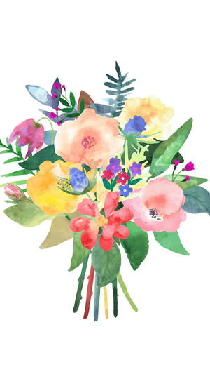 Bukett med blomster Floral iPhone — Blomstret iPhone Bakgrunner