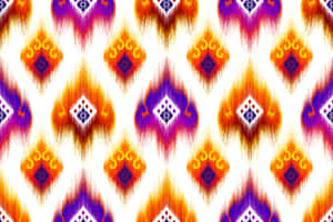 Bukhara Ikat-stoffmønster