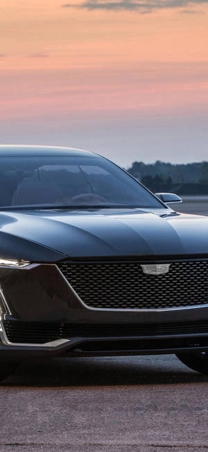 Cadillac ved solnedgang fra iPhone bakgrunn — iPhone 15 Pro Max Bakgrunner