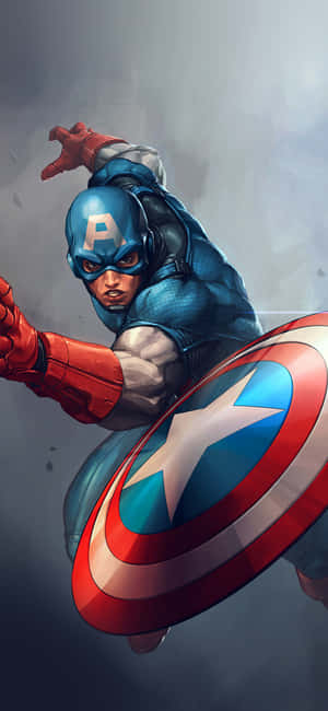 Captain America kul — iPhone 16 Pro Bakgrunner