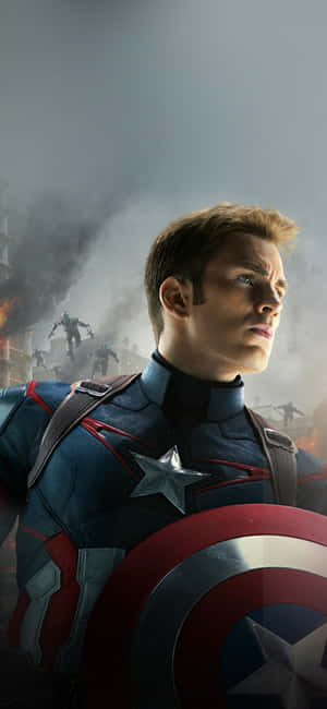 Captain America-bakgrunn — OnePlus N6 Bakgrunner