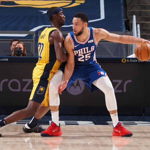 Caris Levert mot Ben Simmons bakgrunnsbilde — 1:1 Bakgrunner