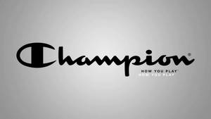 Champion Logo I Svart bakgrunn — 16:9 Bakgrunner