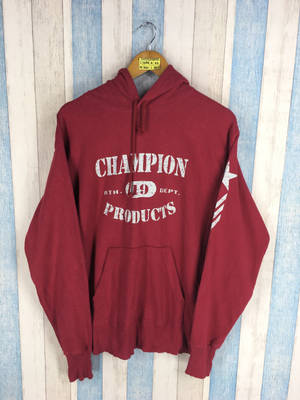 Champion Red Worn-out Jacket bakgrunnsbilde — 3:4 Bakgrunner