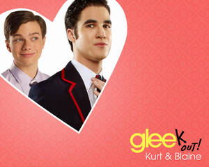 Chris Colfer som Kurt med Blaine bakgrunnsbilde. — 5:4 Bakgrunner