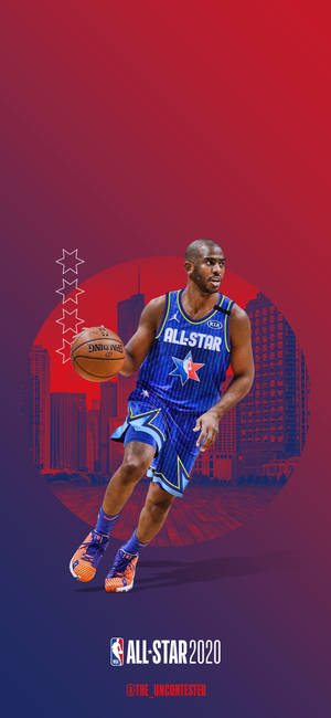 Chris Paul all-star drakt bakgrunnsbilde — iPhone 15 Plus Bakgrunner