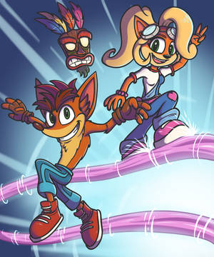 Crash Bandicoot 4 bakgrunnsbilde — Motorola Razr Ultra 2026 Bakgrunner