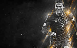 Cristiano Ronaldo poserer på fotballbanen — Cristiano ronaldo Bakgrunner