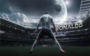 Cristiano Ronaldo feirer et mål på banen — Cristiano ronaldo Bakgrunner