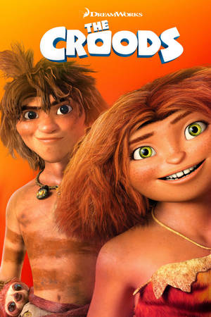 Croods oransje filmplakat — Huawei MatePad Pro Max Bakgrunner