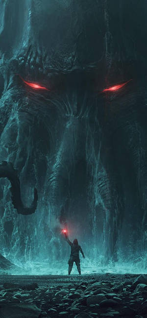 Cthulhu iPhone 11 Pro Max bakgrunnsbilde — iPhone 11 Pro Max Bakgrunner