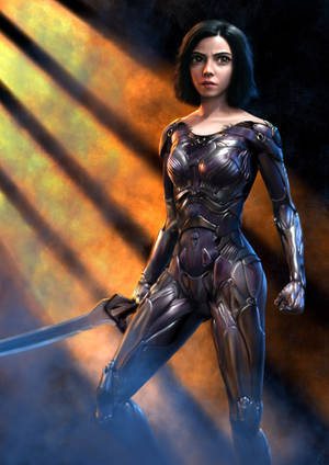 Cyborgkropp Alita: Battle Angel bakgrunnsbilde. — OnePlus Pad 3 Pro Bakgrunner