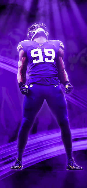 Danielle Hunter Minnesota Vikings Lilla Plakat — Redmi Note 15 Pro 4G Bakgrunner