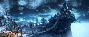 Ultrawide grafikk av en spilllokasjon i Dark Souls 3 bakgrunnsbilde. — 3440x1440 Bakgrunner