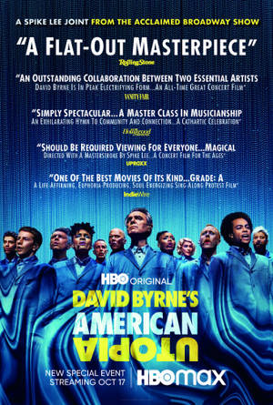 David Byrne American Utopia 2020-plakat — Huawei MatePad Bakgrunner
