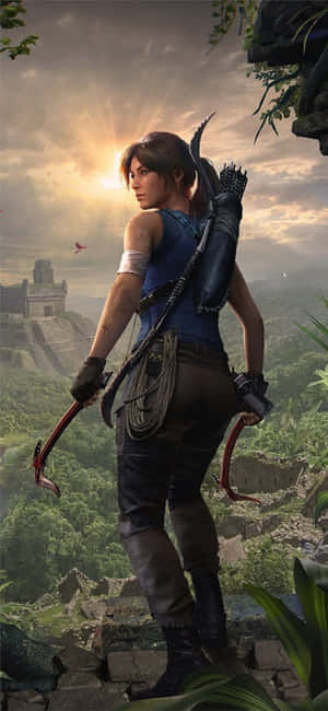 Iphone X Shadow Of The Tomb Raider Bakgrunn — Samsung S21 Ultra Bakgrunner