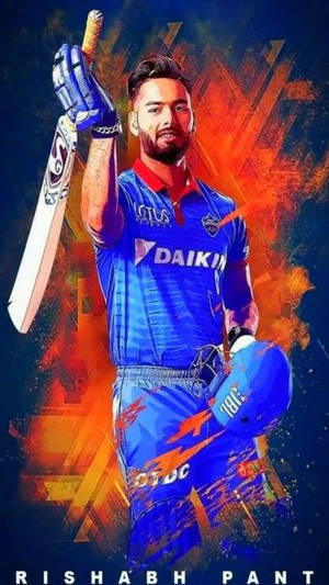 Delhi Capitals Pant signert bilde bakgrunnsbilde — 9:16 Bakgrunner