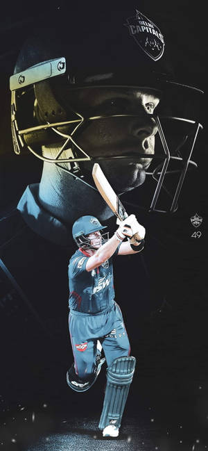Delhi Capitals Steve Smith bakgrunn — iPhone 15 Pro Bakgrunner