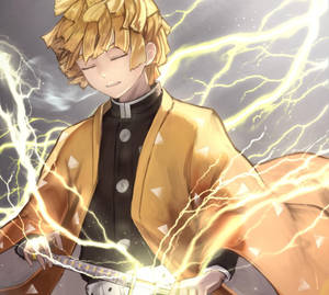 Demon Slayer Fredelig Zenitsu — Demon slayer zenitsu Bakgrunner