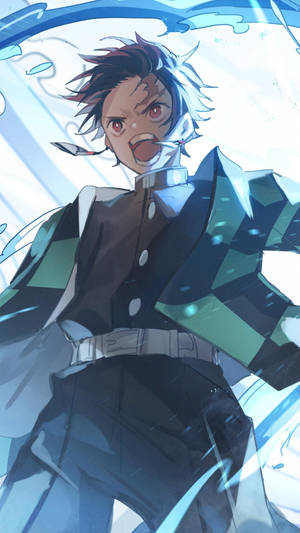 Demon Slayer Telefon Tanjiro — Demon slayer telefon Bakgrunner