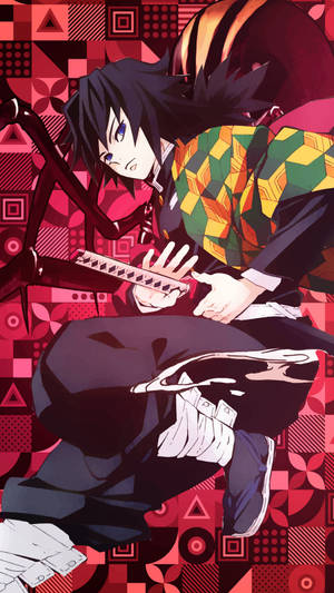 Demon Slayer Telefon Tomioka — Demon slayer telefon Bakgrunner